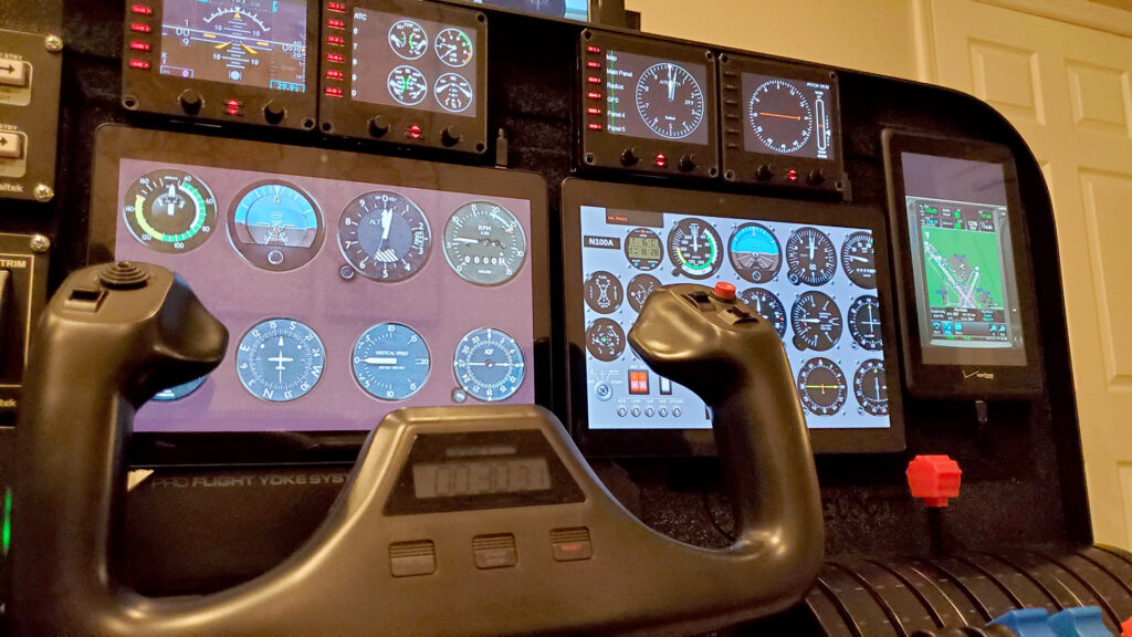Redbird Alloy Flight Simulator Complete Kit (yoke, rudder, single throttle)