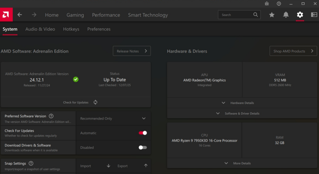 Software needed for Missing AMD Chipset and Video Drivers
