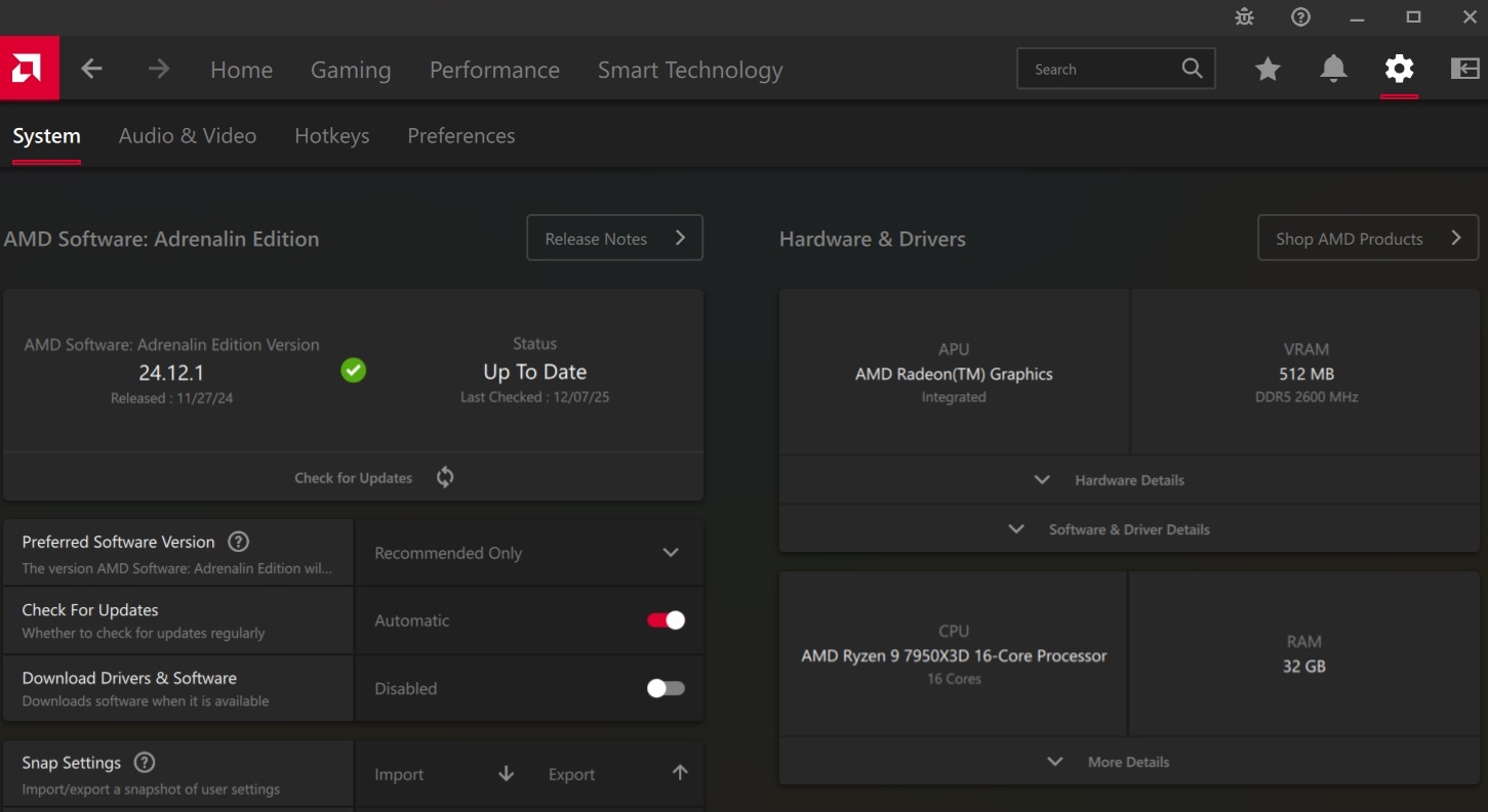 Software needed for Missing AMD Chipset and Video Drivers