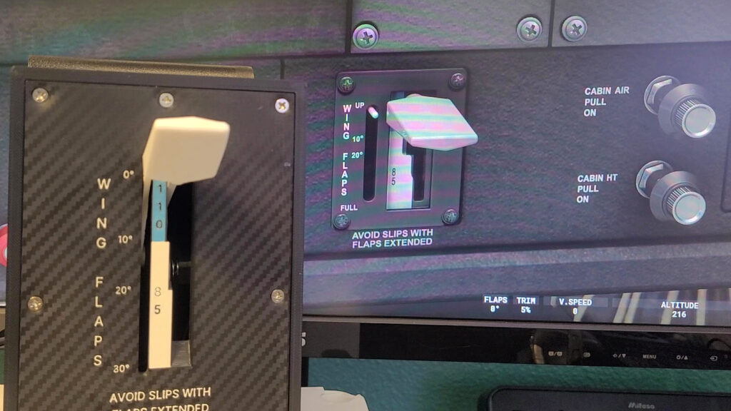 Projext-X Flight Simulator Motorized Flaps Panel